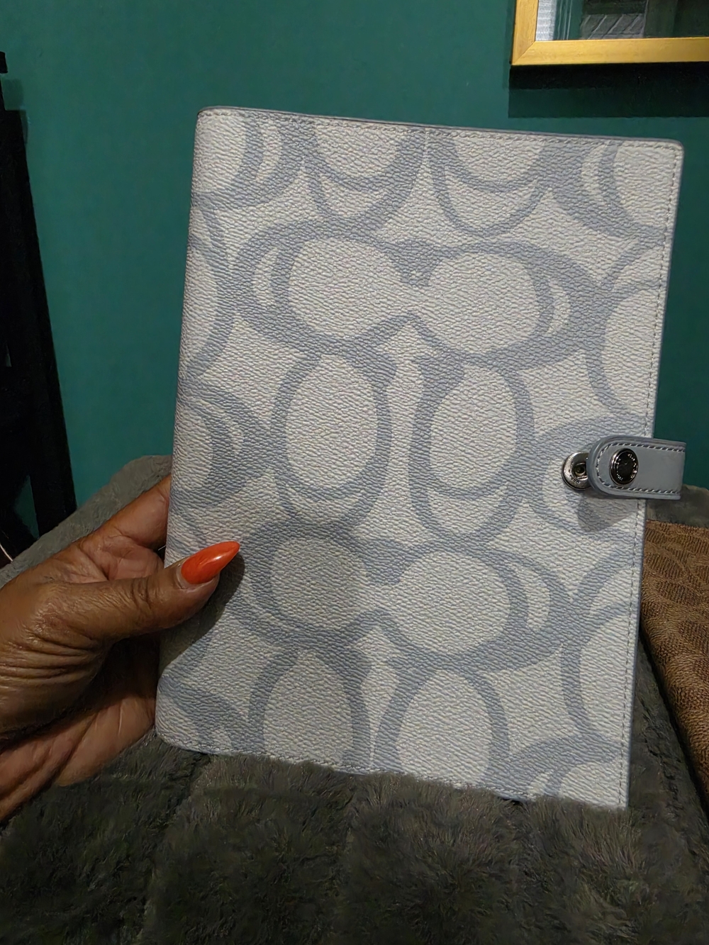 Coach Signature Canvas Notebook